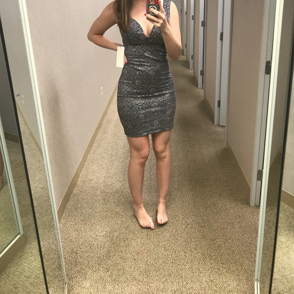 Grey formal dress